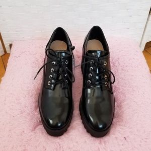 Zara Shoes Nwt Track Sole Highheel Derby Poshmark